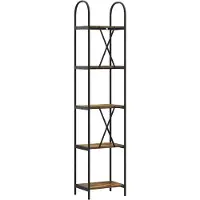 vidaXL Étagère Chêne fumé 40 x 30 x 183 cm Bois d'ingénierie