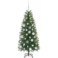 vidaXL Sapin de Noël artificiel avec 150 LED Vert 120 cm PE et PVC
