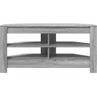 vidaXL Armoire TV d'angle Gris Sonoma 102 x 40,5 x 45 cm Bois composite