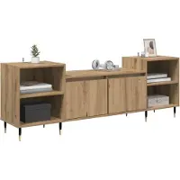 vidaXL Meubles TV 160 x 35 x 55 cm, imitation chêne artisanal, panneaux de particules