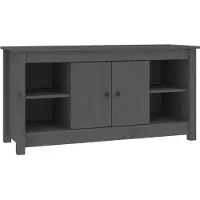 vidaXL Armoire TV Gris 103x36,5x52 cm Pin massif