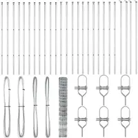 vidaXL Poteau de clôture Galvanisé 50 x 1,2 m Acier