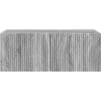 vidaXL Meuble mural pour télévision, 78,5 x 31 x 29,5 cm, imitation bois Sonoma gris