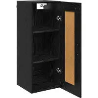 vidaXL Meuble mural Chêne noir 34,5 x 34 x 90 cm Bois d'ingénierie
