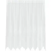 vidaXL Rideau en Dentelle Floral Blanc 180 x 200 cm Polyester