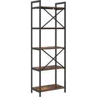 vidaXL Étagère Chêne fumé 56 x 34 x 171 cm Bois d'ingénierie
