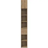 vidaXL Armoire de rangement, 2 pièces, chêne artisanal, 30 x 42,5 x 225 cm