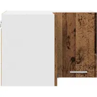 vidaXL Armoire suspendue Riga Bois ancien et Blanc 57 x 57 x 40 cm