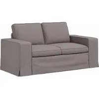 vidaXL Canapé 2 pcs Taupe Mét¿¿
