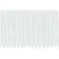 vidaXL Rideau en Dentelle Floral Blanc 180 x 400 cm Polyester