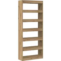 vidaXL Bibliothèque/Cloison en Chêne 80x30x198 cm