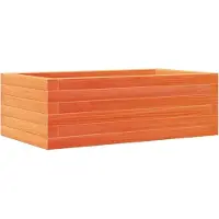 vidaXL Jardinière cire marron 70x40x23 cm bois de pin massif