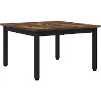 vidaXL Table basse fumée 60 x 60 x 36 cm Bois composite