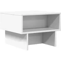 vidaXL Table basse blanche 48 x 46 x 35 cm Bois composite