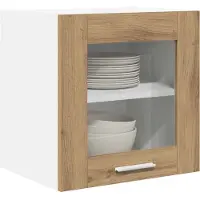 vidaXL Armoire suspendue Riga 2 pcs Chêne artisanal 40 x 31 x 40 cm