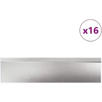 vidaXL Clôture anti-limaces 20 pcs argent acier inoxydable