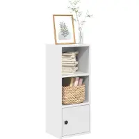 vidaXL Bibliothèque blanc 31x24x77 cm bois d'ingénierie