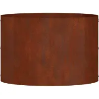 vidaXL Pots de jardin 5 pcs Marron 30 x 30 x 20 cm Acier cuivré
