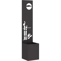 vidaXL Écran pare-vue pour jardin Noir 32 x 32 x 150 cm