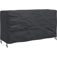 vidaXL Housse pour mobilier d'extérieur Noir 180 x 70 x 90 cm 210D
