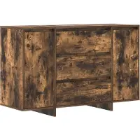 vidaXL Buffet en chêne fumé 120 x 41 x 75 cm, aggloméré