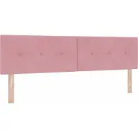 vidaXL Tête de lit rose 180 cm en velours