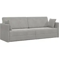 vidaXL Canapé-lit au sol Gris clair 213 x 70 x 77 cm Velours
