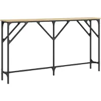 vidaXL Table console chêne sonoma 140x23x75 cm bois d'ingénierie