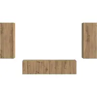 vidaXL Ensemble de meubles TV mural 2 pcs Artisan-Chêne Bois composite