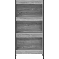 vidaXL Bibliothèque Gris Sonoma 80 x 30 x 155 cm Bois d'ingénierie