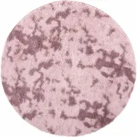 vidaXL Tapis Shaggy à poils longs NAVARRA rose poudré 240x240 cm