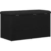 vidaXL Banc de rangement Chêne noir 82 x 42 x 45 cm Bois d'ingénierie