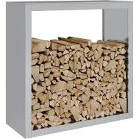 vidaXL Étagère à bois de chauffage 100x40x100 cm Acier galvanisé