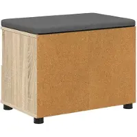 vidaXL Banc d'entrée avec coussin Chêne Sonoma 60 x 38 x 46 cm