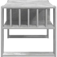 vidaXL Table basse Béton Gris 92 x 49,5 x 45 cm Bois composite