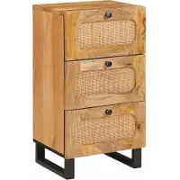 vidaXL Buffet à tiroirs Marron 40 x 33 x 75 cm Bois massif Mango
