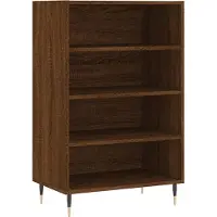 vidaXL Highboard brun imitation chêne 57x35x90 cm Matériau dérivé du bois