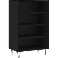 vidaXL Highboard noir 57x35x90 cm Bois composite