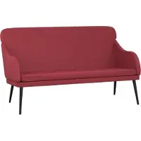 vidaXL Banc Rouge bordeaux 110x76x80 cm Similicuir