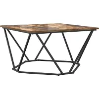 vidaXL Table Basse Chêne Fumé 80X80X45 Cm Avec Bois d'Ingénierie Lumarko
