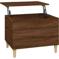 vidaXL Table basse marron imitation chêne 60x44,5x45 cm Bois composite