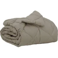 vidaXL Couette toutes saisons Gris clair 155 x 220 cm Microfibre