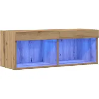 vidaXL Ensemble de meubles TV , 80 x 30 x 30 cm, imitation chêne artisanal, panneaux de particules