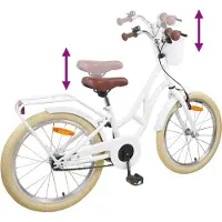 vidaXL Vélo enfant 20 pouces pour 6-11 ans Blanc