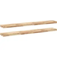 vidaXL Étagères flottantes 2 pcs 140x20x4 cm acacia massif non traité