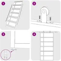 vidaXL Porte coulissante verre ESG et aluminium mat 102,5x205 cm blanc