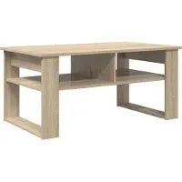 vidaXL Table basse en chêne Sonoma 96 x 54 x 44 cm Matériau dérivé du bois