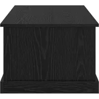 vidaXL Table basse noire imitation chêne 90 x 50 x 35 cm Bois composite