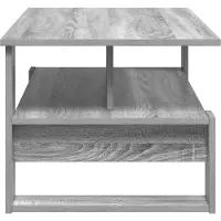 vidaXL Table basse Sonoma gris, 90 x 50 x 40 cm, en panneaux de particules