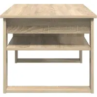 vidaXL Table basse en chêne Sonoma 96 x 54 x 44 cm Matériau dérivé du bois
